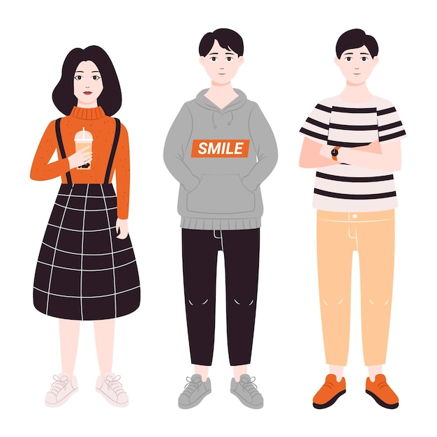 Jóvenes coreanos de moda