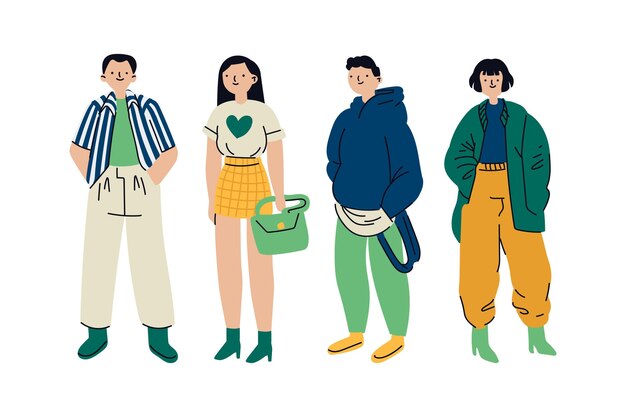 Jóvenes coreanos de moda
