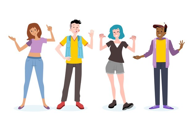 Jóvenes con peinados geniales