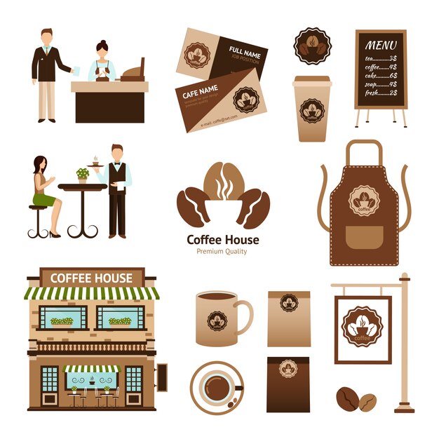 Juego de casa de café