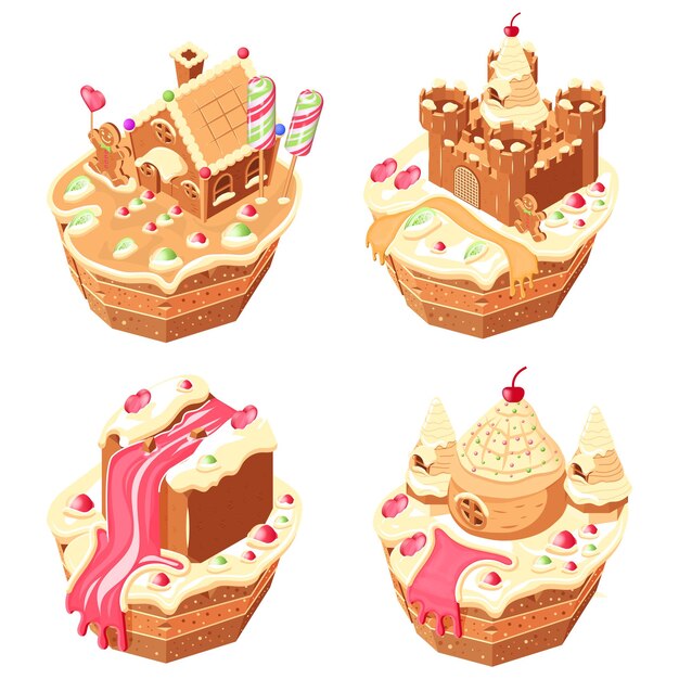 Juego de cupcakes de Candy Land