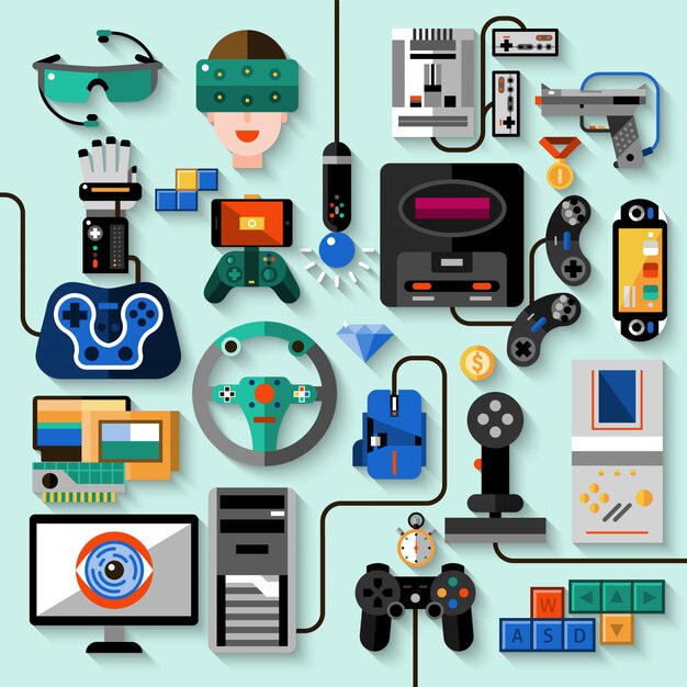 Juego de gadgets para juegos