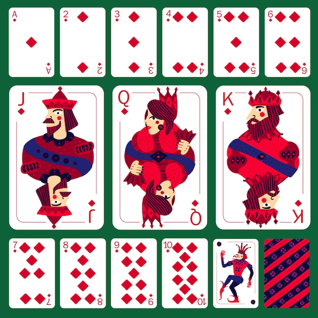 Juego de juego de póker Diamond Cards