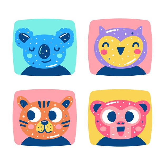 Juego de pegatinas para mascotas Cure deslumbrante
