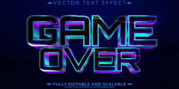 Juego sobre efecto de texto, juego editable y estilo de fuente personalizable