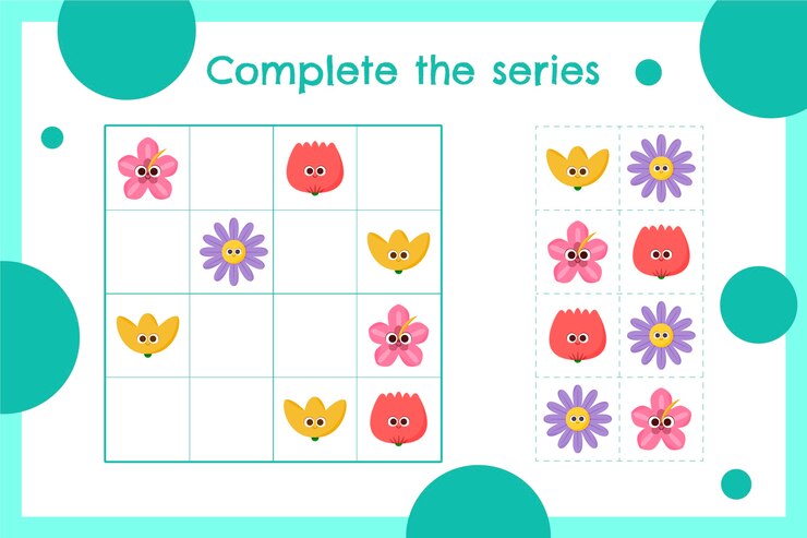 Vector gratuito juego de sudoku de diseño plano dibujado a mano