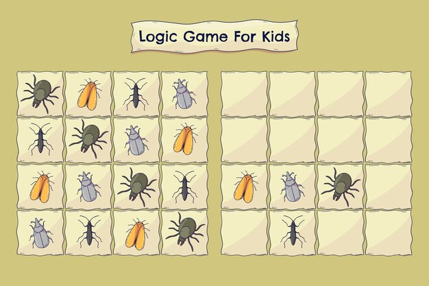 Juego de sudoku de diseño plano dibujado a mano