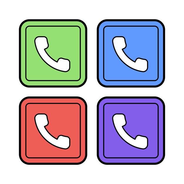 El juego de teléfonos cuadrados al estilo de los dibujos animados