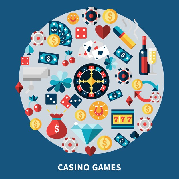 Juegos de Casino Composición Redonda