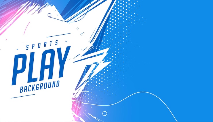 Vector gratuito juegos deportivos modernos fondo de vinilo en estilo de pincel