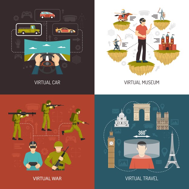 Juegos de realidad virtual 2x2 Design Concept