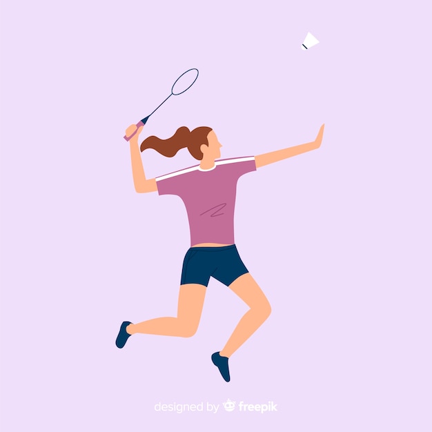 Jugadora de bádminton