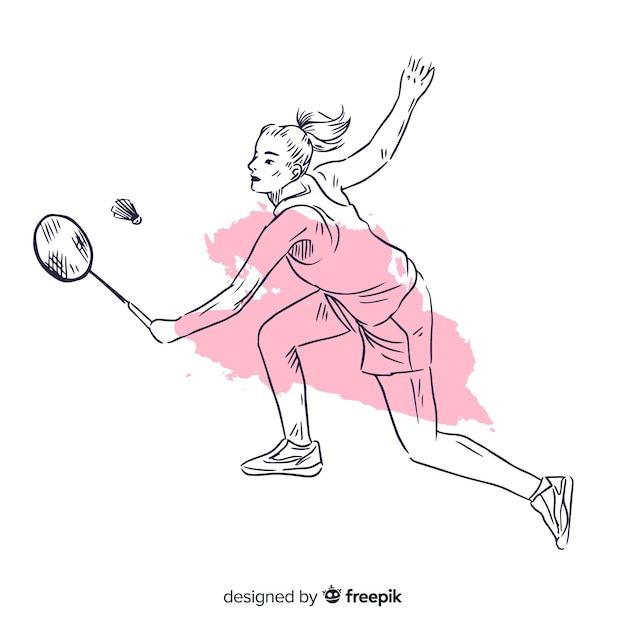 Jugadora de bádminton