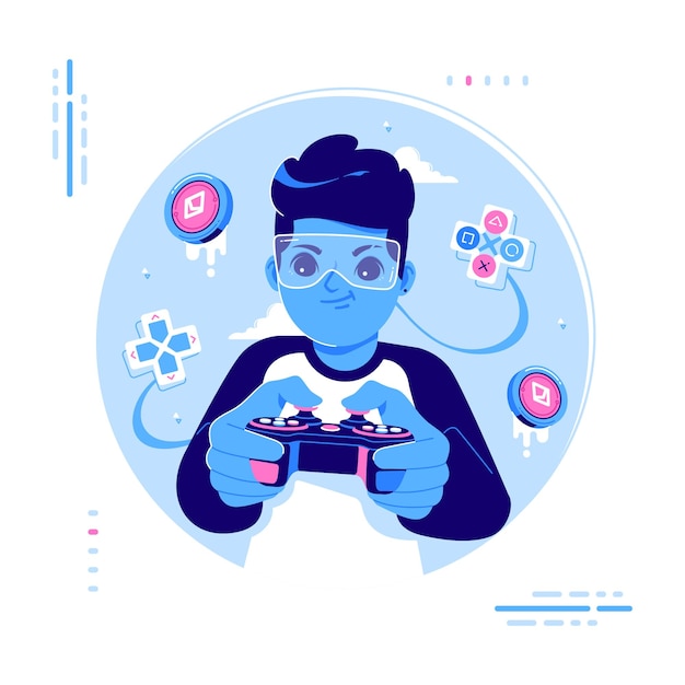 jugar para ganar la ilustración del concepto