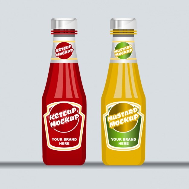 Ketchup y mostaza