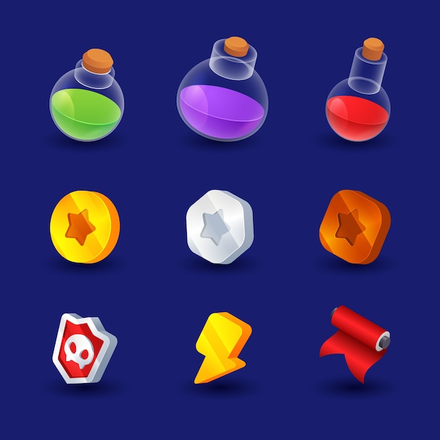 Kit de interfaz de usuario de juego de fantasía