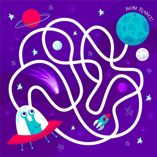 Laberinto para niños ilustración
