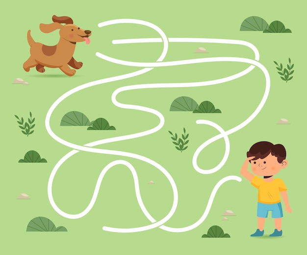 Laberinto para niños ilustración
