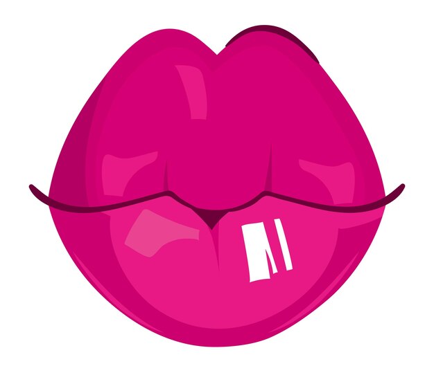 Vector gratuito labios femeninos retro