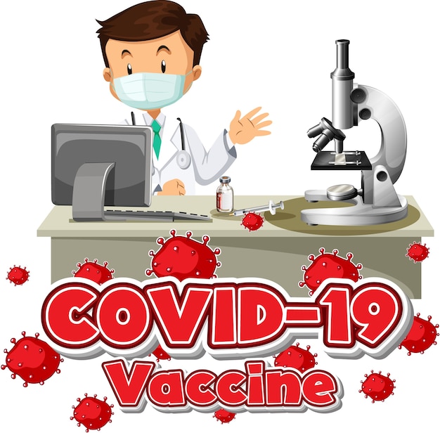 Laboratoriano inventando la vacuna covid