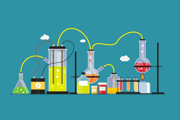 Laboratorio de ciencias de estilo plano