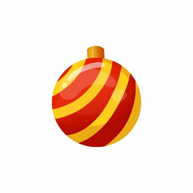 Lámpara de Navidad Vector Ilustración Icono Colorido