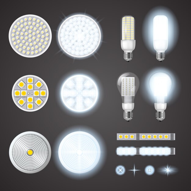 Lámparas Led y efectos de luces fijados