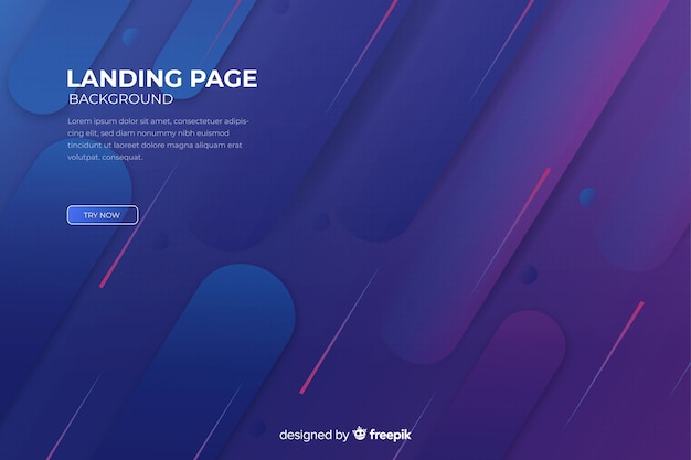 Landing page abstracta minimalista