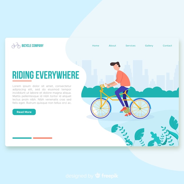 Landing page de actividades al aire libre