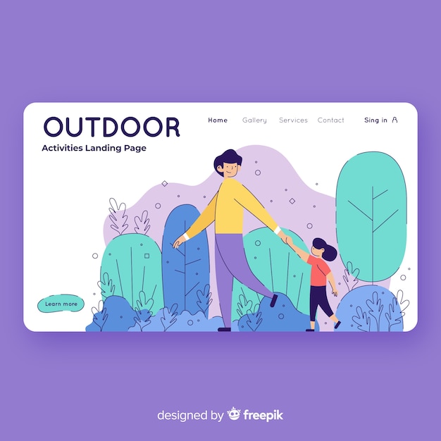 Landing page actividades al aire libre