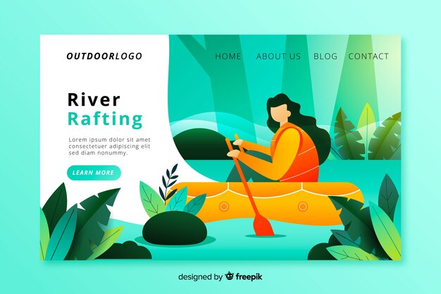 Landing page de actividades al aire libre