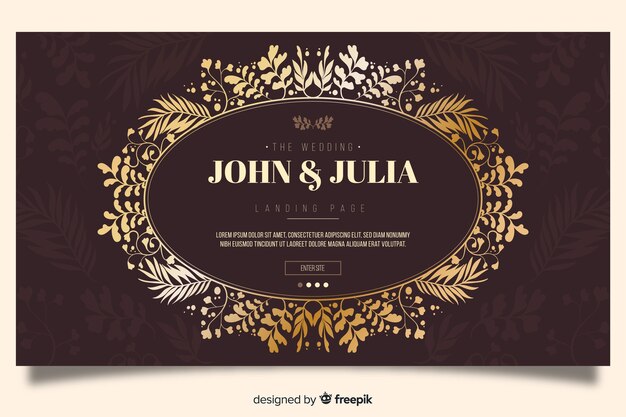 Landing page de bodas