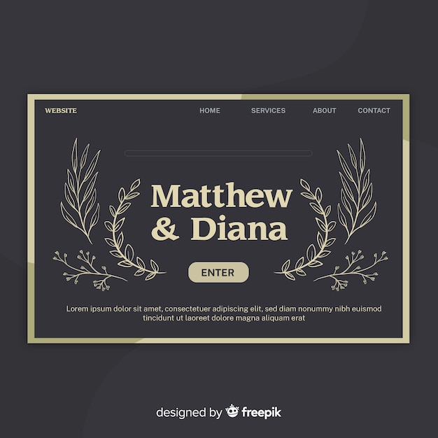 Landing page de bodas