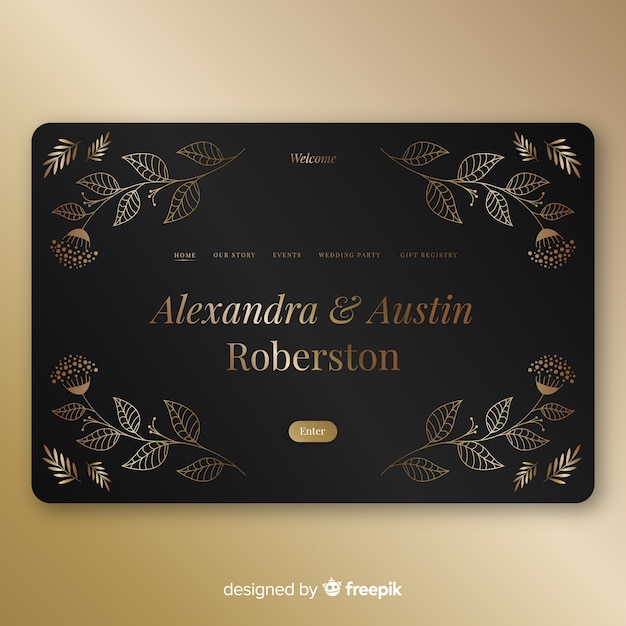 Landing page de bodas
