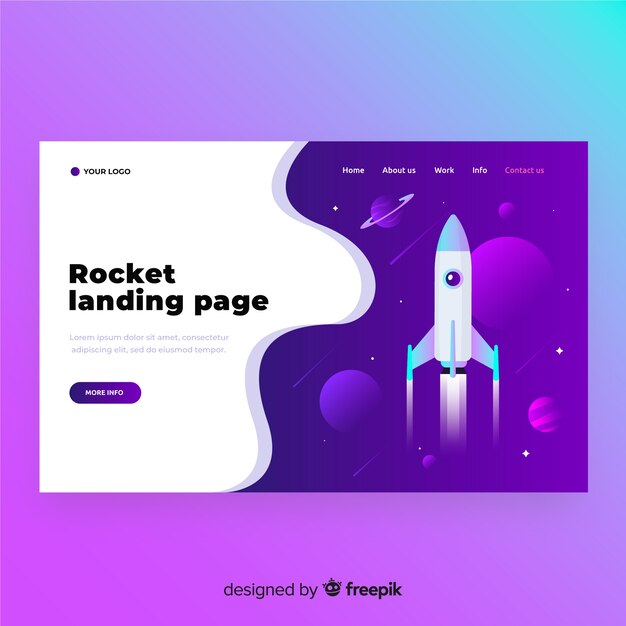 Landing page de cohete
