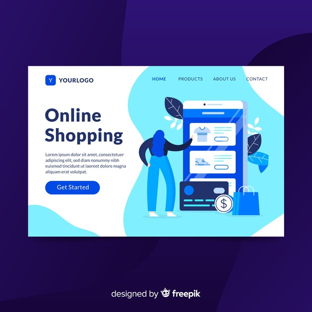 Landing page de compra online