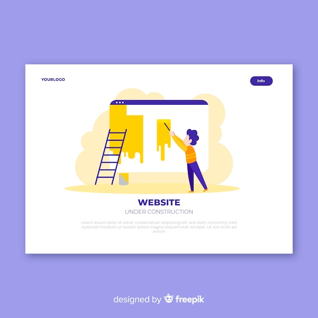 Landing page en construcción