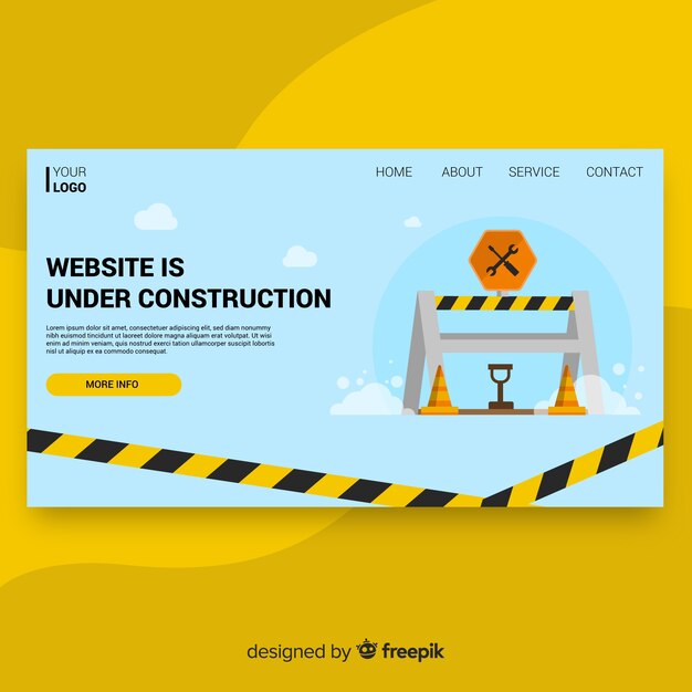 Landing page en construcción