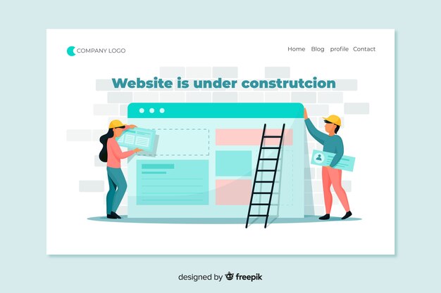 Landing page en construcción