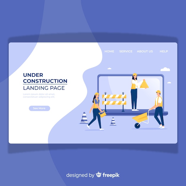 Landing page en construcción