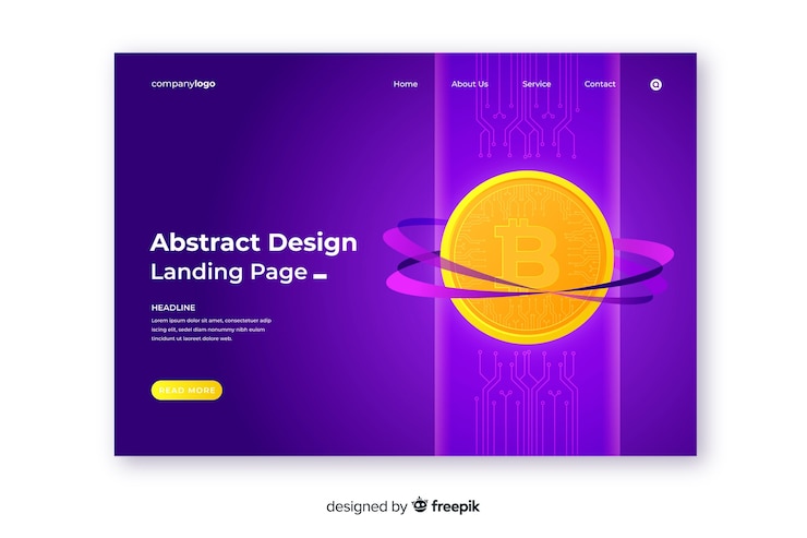 Vector gratuito landing page de criptomonedas