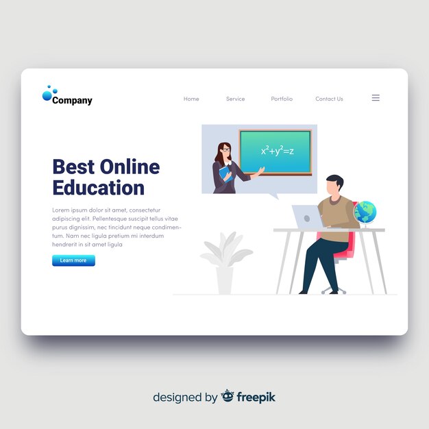 Landing page educación online