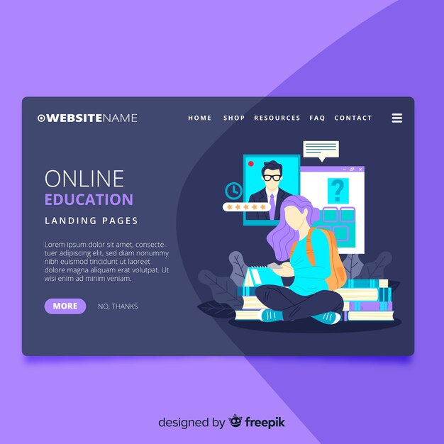 Landing page educación online