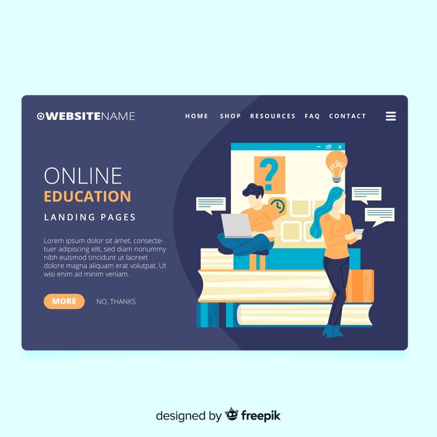 Landing page educación online