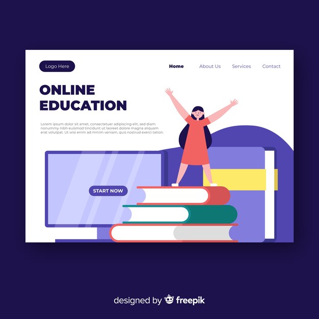 Landing page de educación online