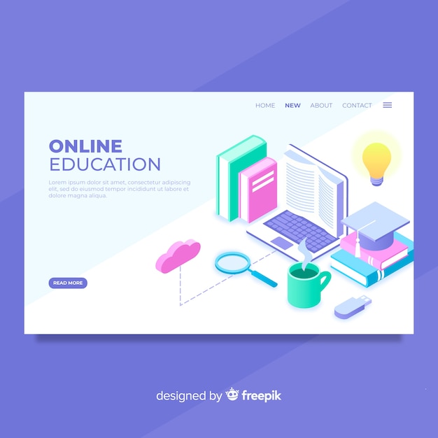 Landing page de educación online