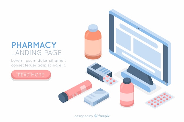 Landing page de farmacia online