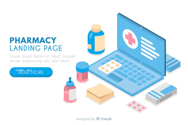 Landing page de farmacia online