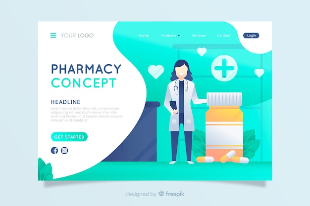 Landing page de farmacia