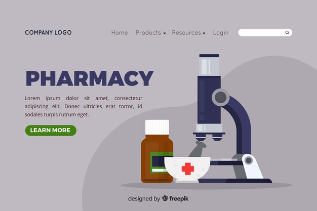 Landing page de farmacia